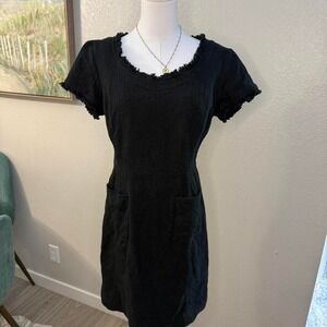 Tory Burch Black Textured Dress‎ – Size 8